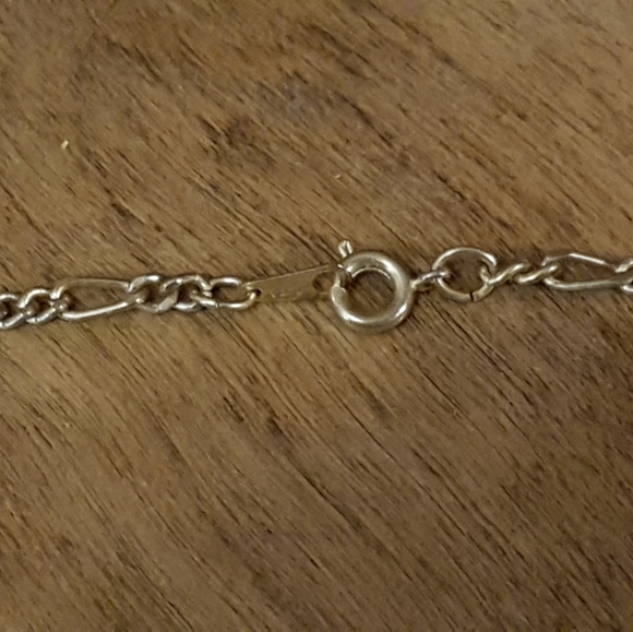 Vintage porcelain hand painted pendant necklace - Picture 5 of 5